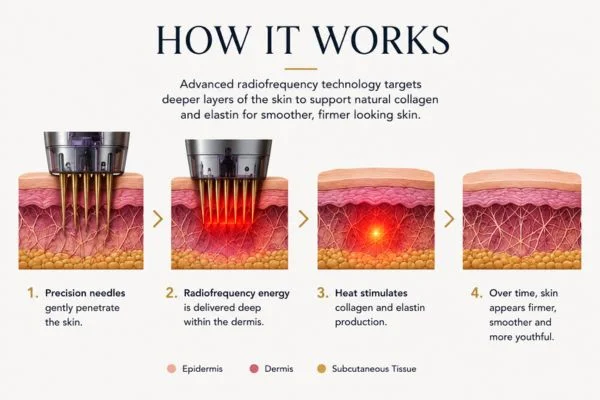 Diagram of how Collagen Lift Therapy Northampton works